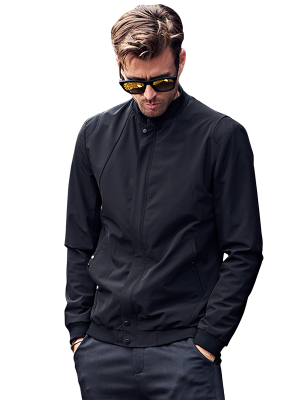 Men's Concise Leisure Stand Collar Jacket-2022ej1036