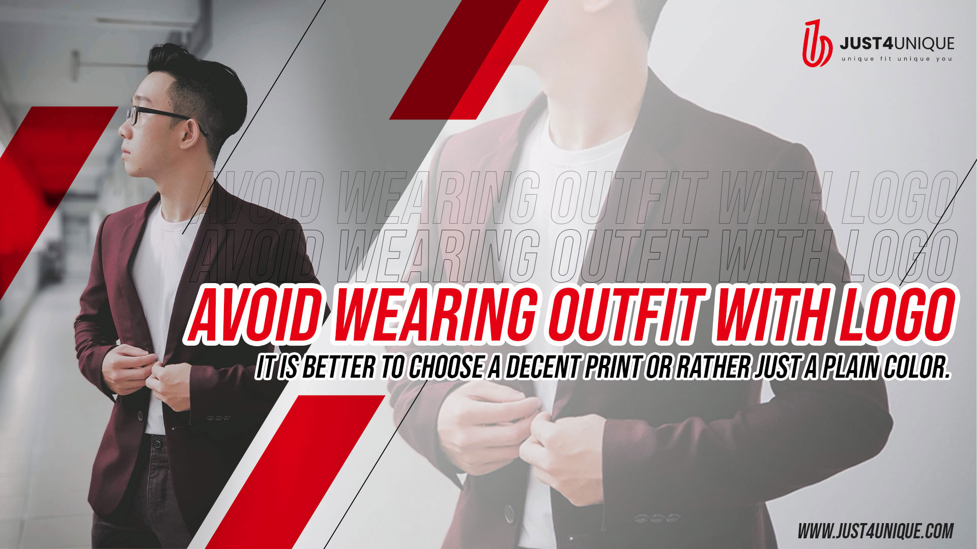 Avoid Wearing Outfit with Logo