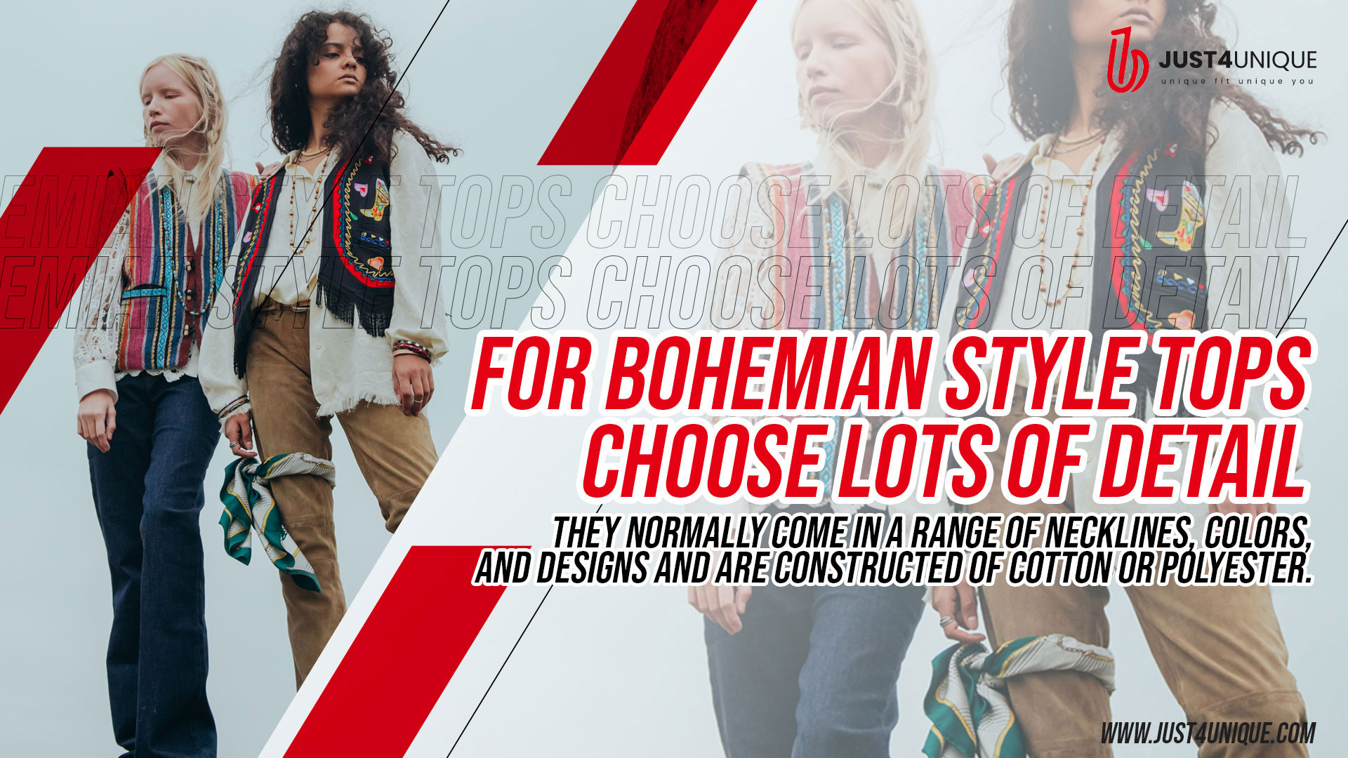 For Bohemian Style Tops Choose lots of Detail<