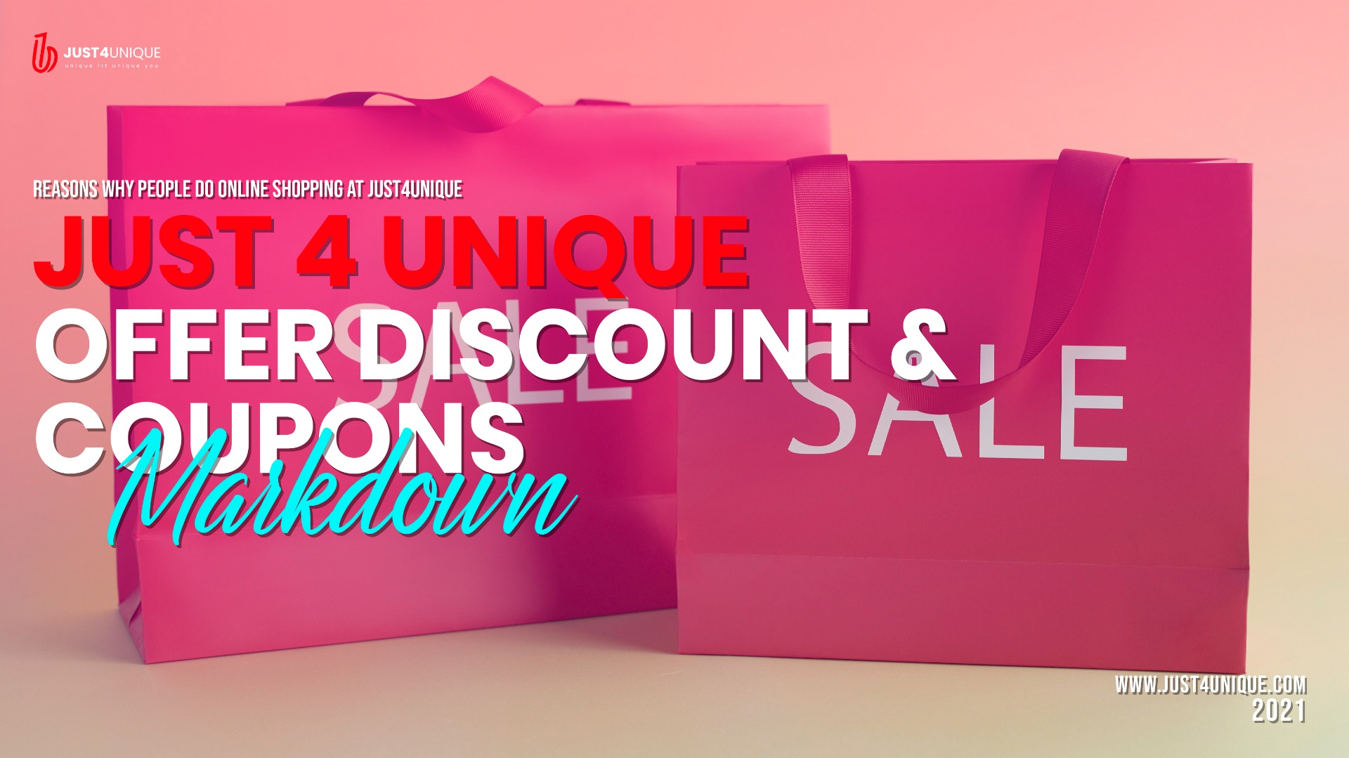 Just4unique  Offer Discount/Coupons