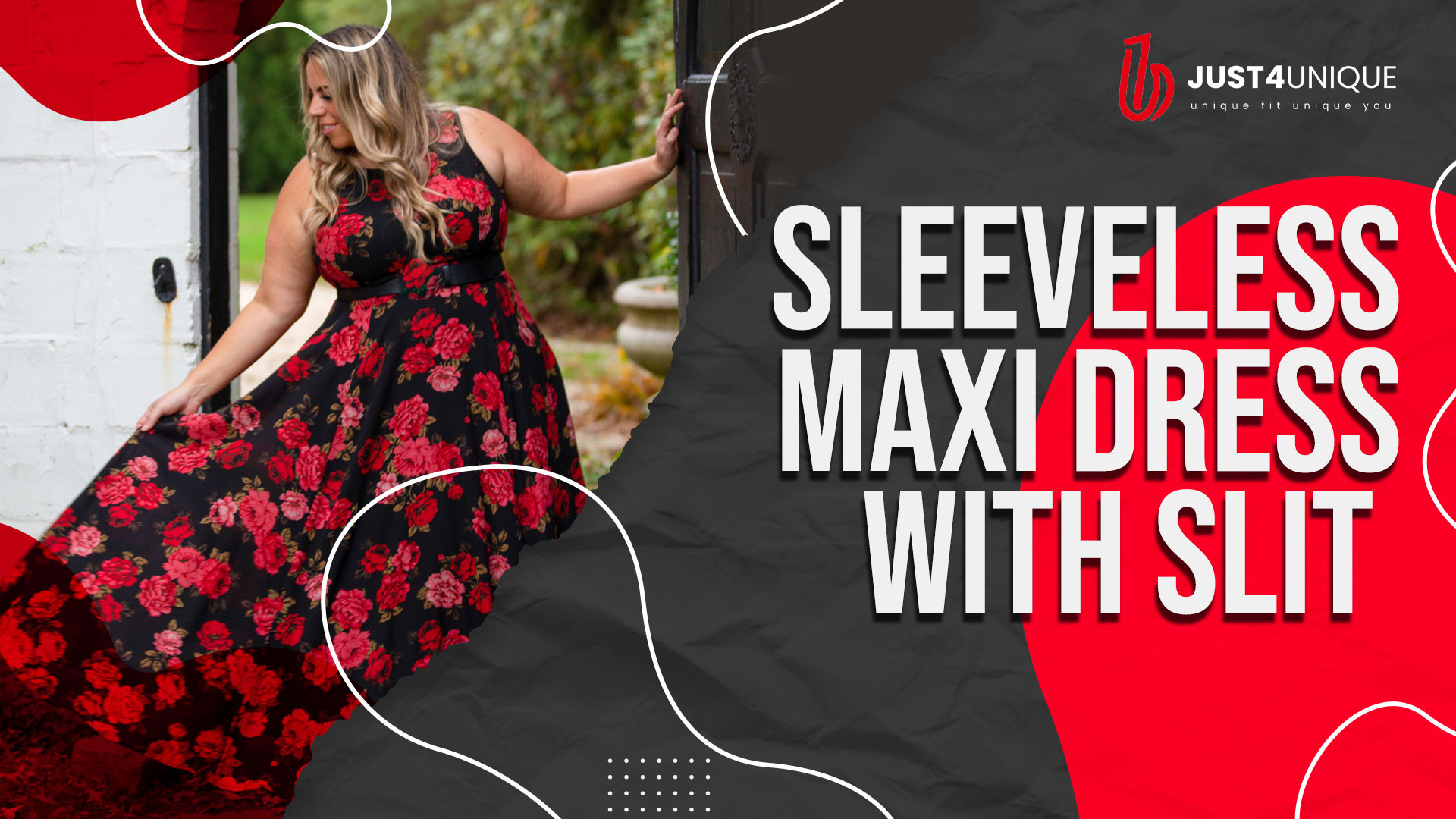 Sleeveless Maxi Dress with Slit