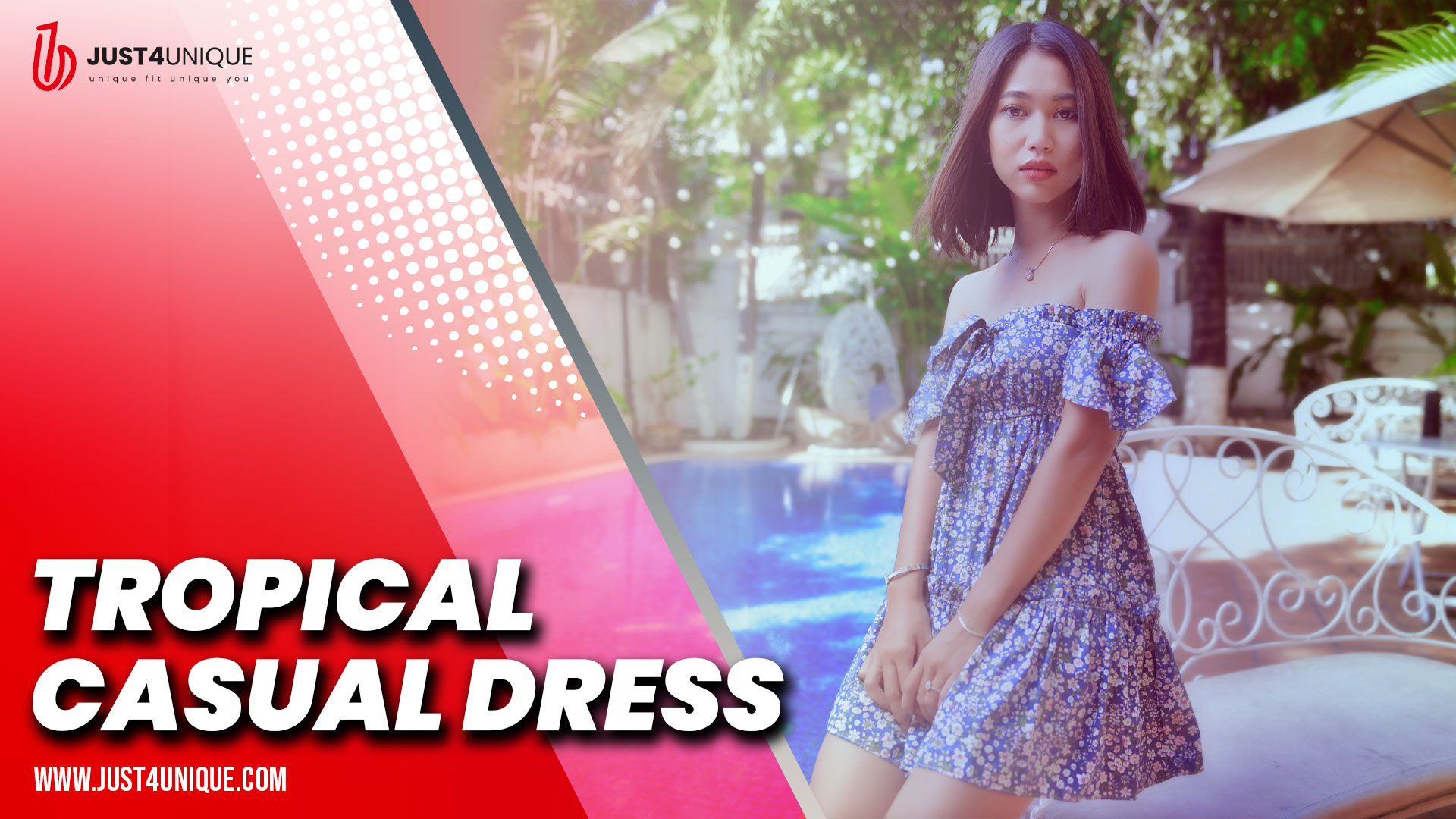 Tropical Casual Dress<
