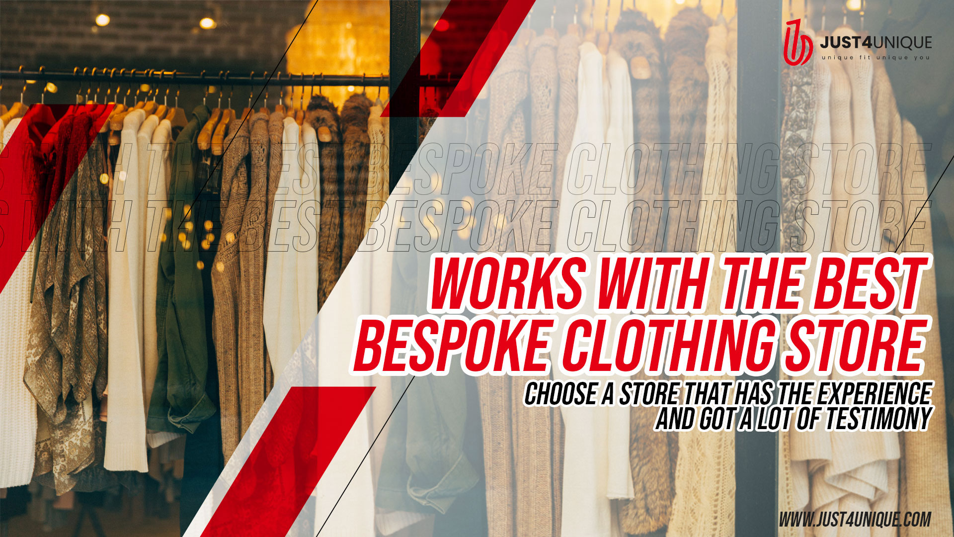 Works with the best bespoke clothing store